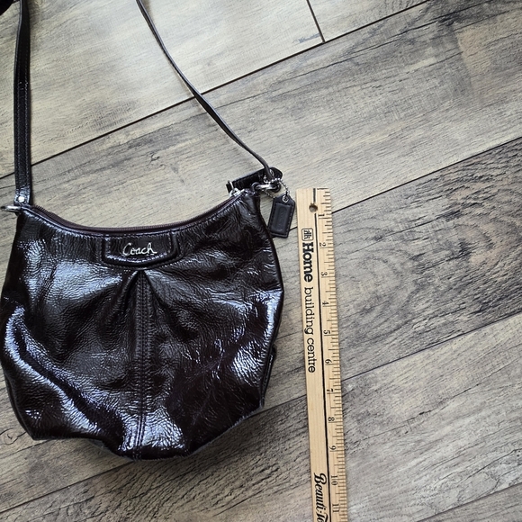 Coach Y2k Vintage Ashley Brown Patent Leather Crossbody Bag - Picture 10 of 14